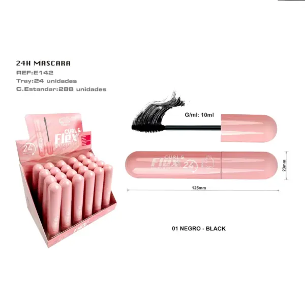 Curl & Flex 24h  Mascara Easy Paris - Image 2