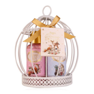 Bath set ROMANTIC DREAMS in wirde bird cage