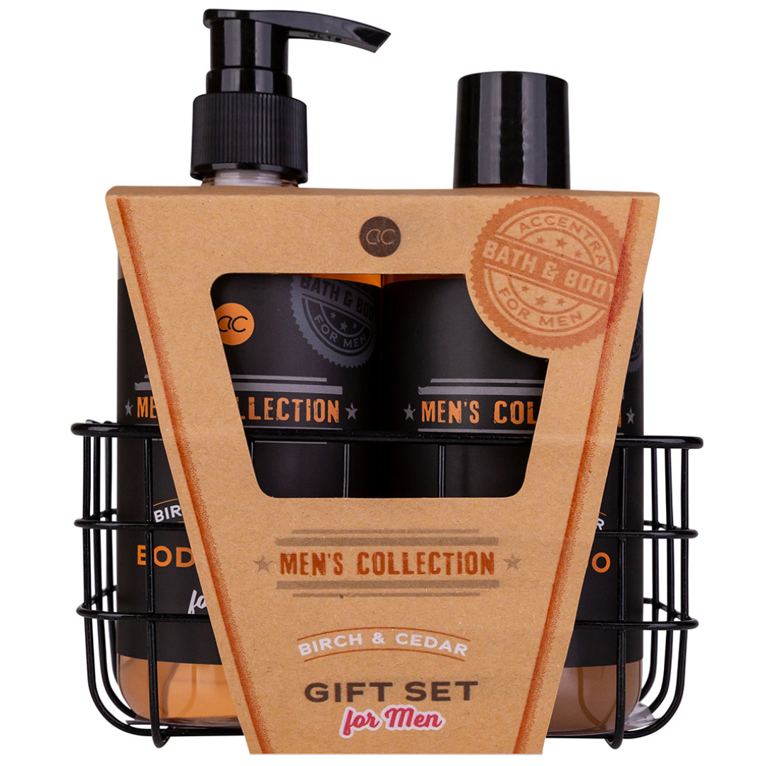 Gift set MEN'S COLLECTION in wire basket