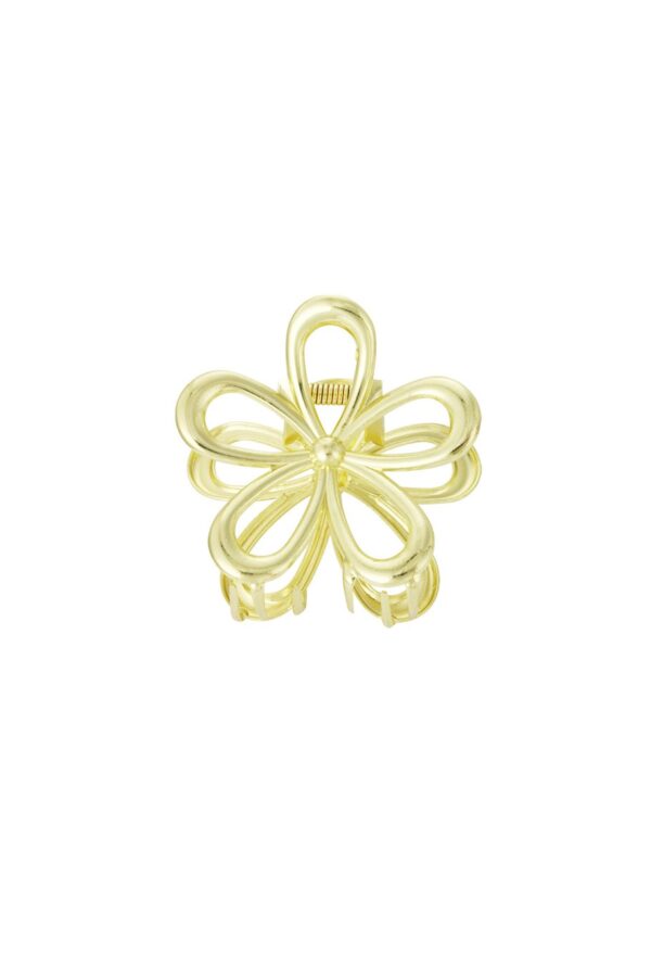 Κλάμερ Μαλλιών Flower Power – Χρυσό - Image 3