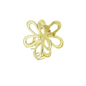 Κλάμερ Μαλλιών Flower Power – Χρυσό