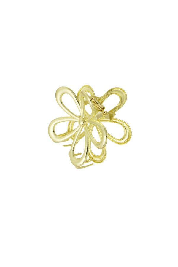 Κλάμερ Μαλλιών Flower Power – Χρυσό - Image 2