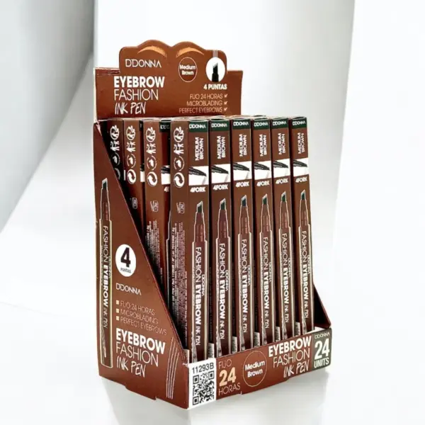 Microblading Fashion Eyebrow Ink Pen Medium Brown - Image 2