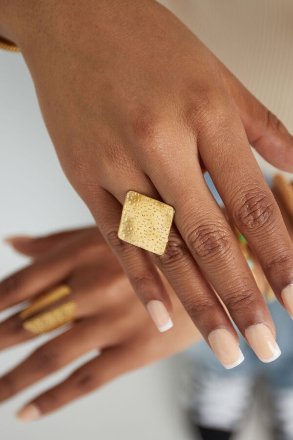 Vintage Statement Ring – Σφυρήλατο Ασημί - Image 2