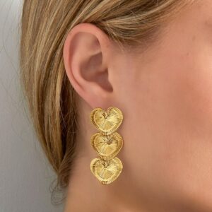 Earrings Love All Over – Χρυσό Χρώμα