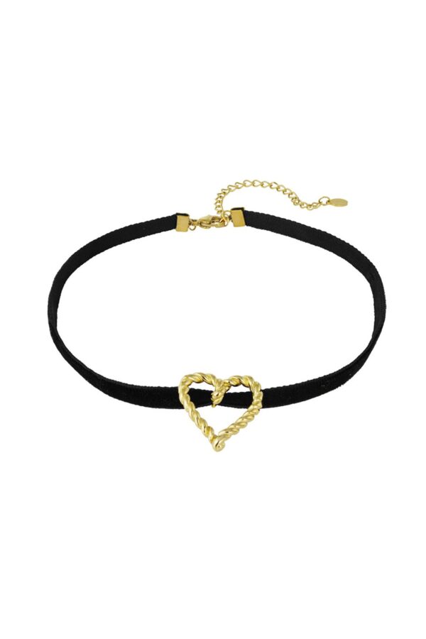 Twisted Love Necklace – Χρυσό με Καρδιά - Image 2