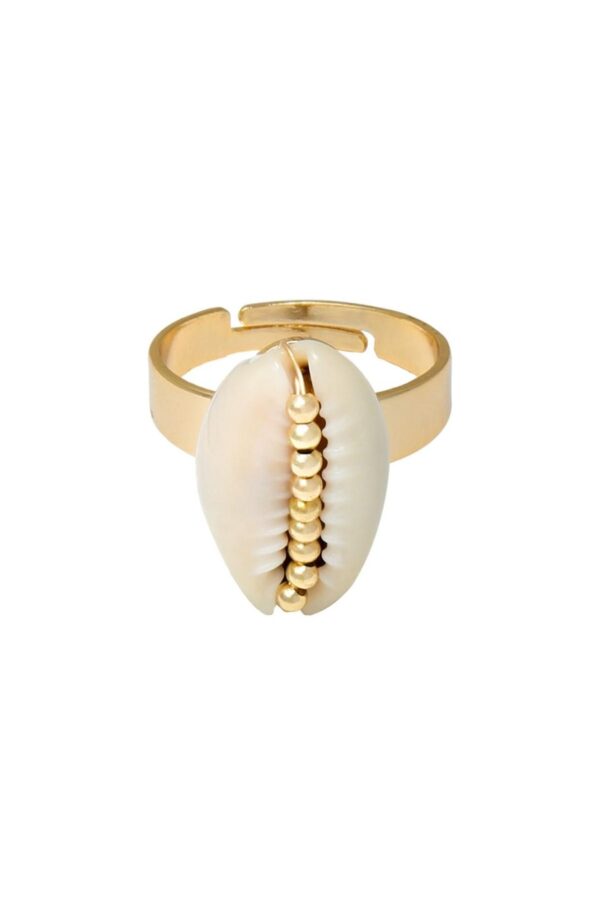 Δαχτυλίδι “Shell Obsession” – Χρυσό Χρώμα - Image 3