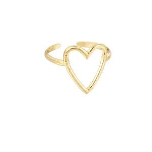 Δαχτυλίδι Χρυσή Καρδιά – Bold & Romantic