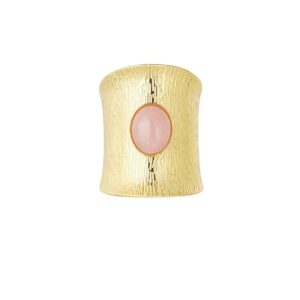 Bohemian Harmony Ring – Χρυσό με Ροζ Πέτρα