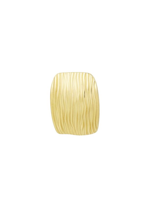 Structured Square Ring – Χρυσό - Image 2