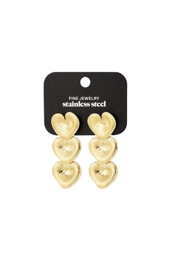 Earrings Love All Over – Χρυσό Χρώμα - Image 3