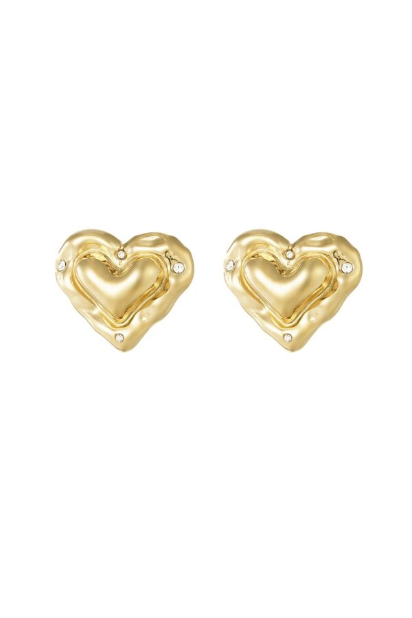 Earrings Where is the Love – Χρυσό Χρώμα - Image 2