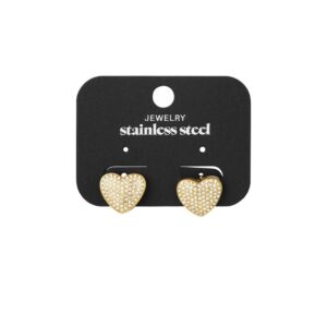 Σκουλαρίκια Heart Sparkle Touch – Χρυσό