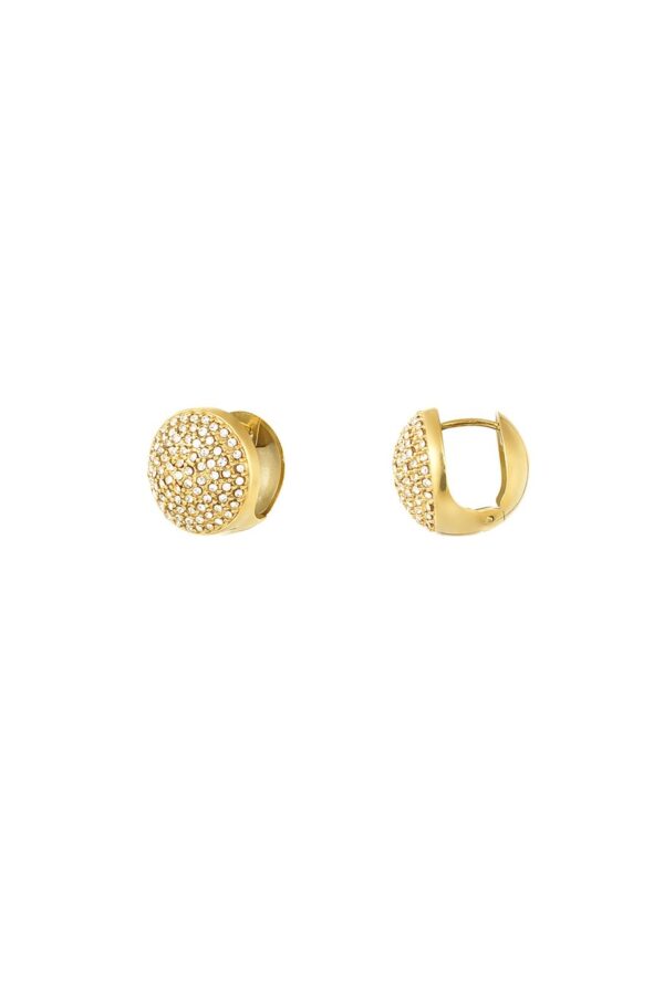 Σκουλαρίκια Daily Sparkle Hoops – Χρυσό - Image 3