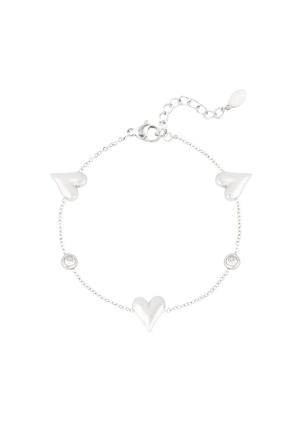 Βραχιόλι "Gleaming Love" – Ασημί Χρώμα