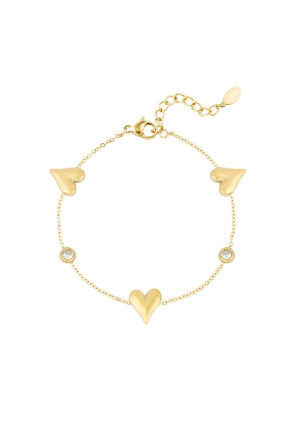 Βραχιόλι "Gleaming Love" – Χρυσό Χρώμα - Image 2
