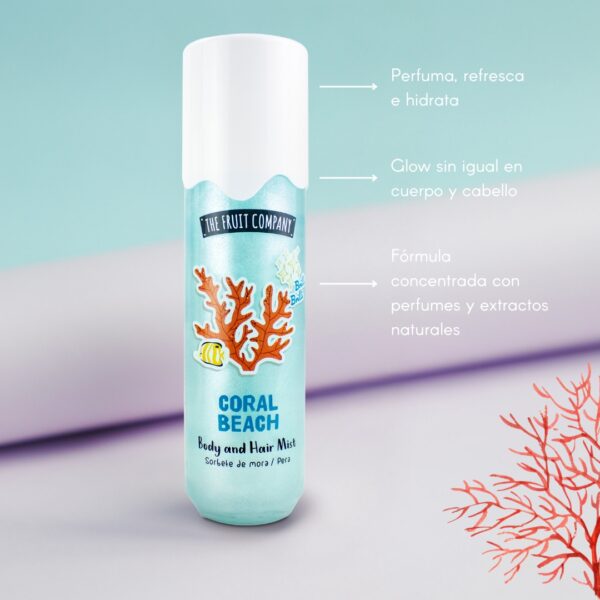 GLOW Body &Hair Mist  "Coral Beach" – The Fruit Company - Image 3