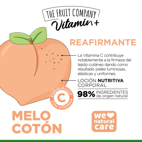 Body Lotion Vitamin+ Peach - The Fruit Company - Image 2