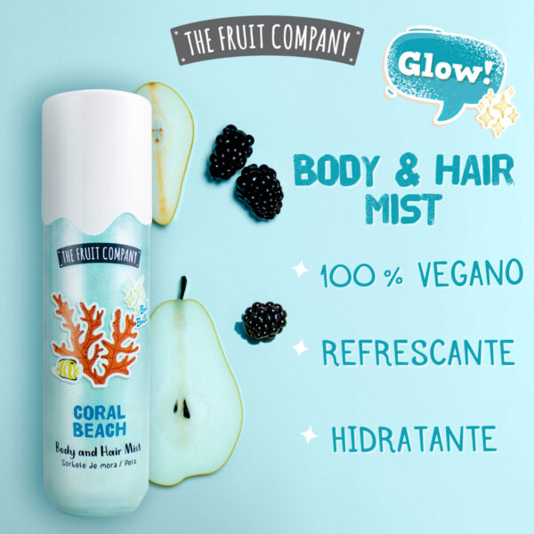 GLOW Body &Hair Mist  "Coral Beach" – The Fruit Company