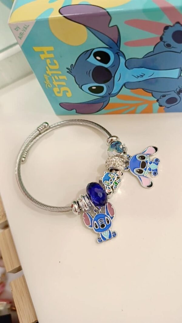 Βραχιόλι Τύπου Pandora – Stitch (Ατσάλινο) - Image 3