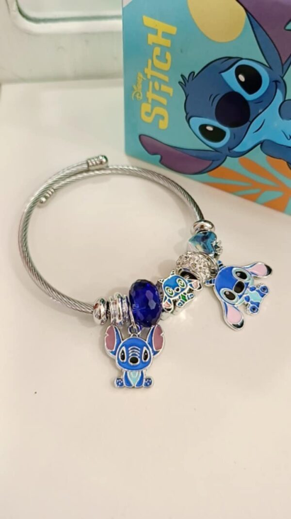 Βραχιόλι Τύπου Pandora – Stitch (Ατσάλινο)