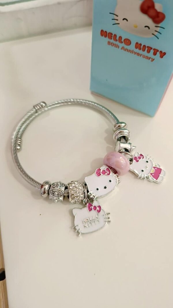 Βραχιόλι Τύπου Pandora – Hello Kitty (Ατσάλινο)
