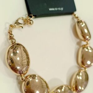 Βραχιόλι RO Accessories – Εκθαμβωτικό με  Οβάλ Χρυσά Στοιχεία