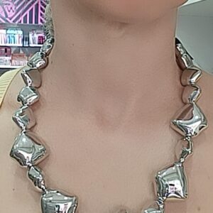 Κολιέ RO Accessories – Ασημί Πληρότητα& Σχεδιαστική Αποθέωση