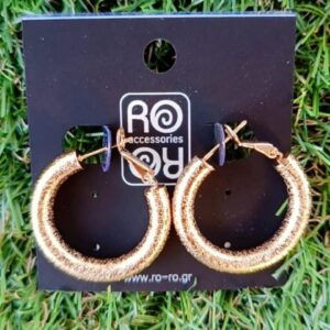 Χρυσοί Ανάγλυφοι Κρίκοι 30mm-RO Accessories