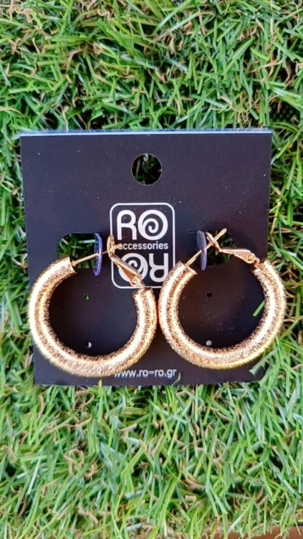 Χρυσοί Ανάγλυφοι Κρίκοι 30mm-RO Accessories