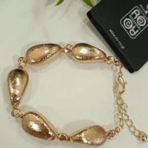 Βραχιόλι RO Accessories – Εκλεπτυσμένη Λάμψη με  Οβάλ Χρυσά Στοιχεία