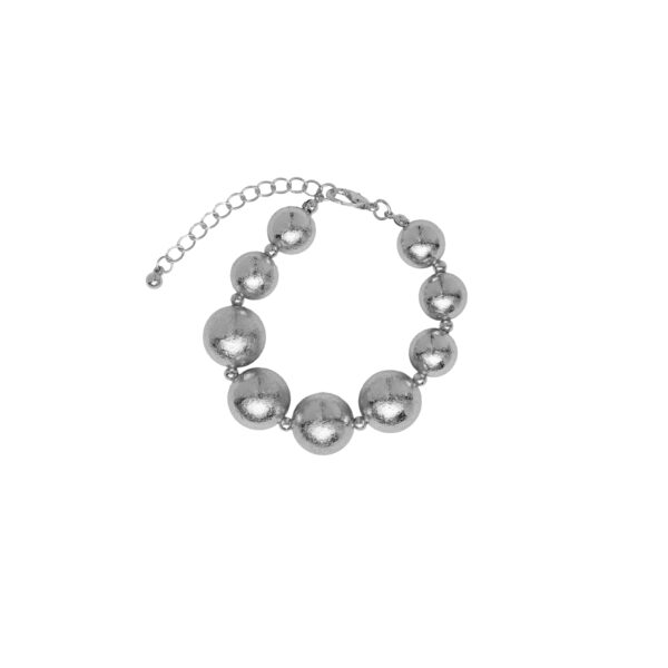 Βραχιόλι RO Accessories – Εκθαμβωτική Πληρότητα σε Ασημί - Image 2