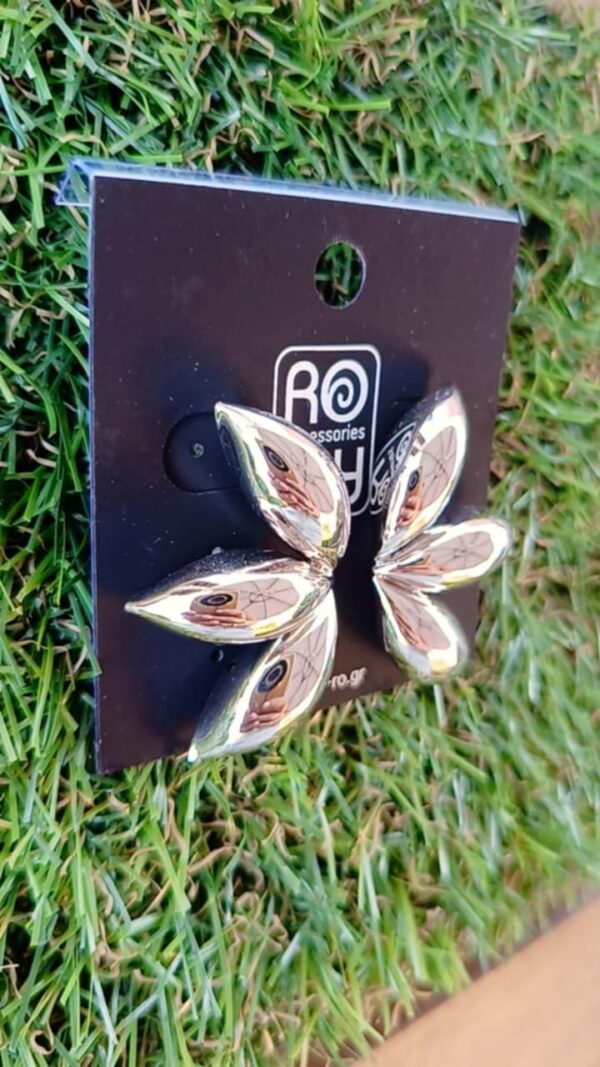 Ασημί Μισό Λουλούδι-RO Accessories - Image 2