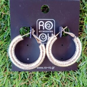Ασημί Ανάγλυφοι Κρίκοι 30mm-RO Accessories