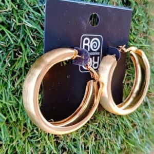 Χρυσοί Κρίκοι με Λεία Επιφάνεια 40mm-RO Accessories