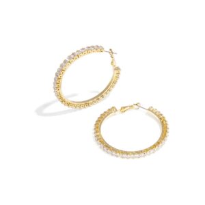 Copper Hoop Earrings: Η Χρυσή Λάμψη των Ζιργκόν! 💎