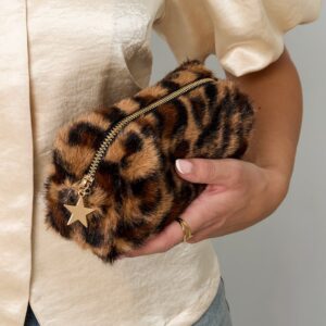 Leopard Print Makeup Bag-Χακί (Khaki)