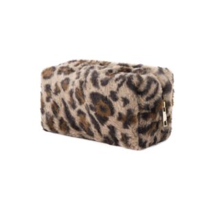 Soft Leopard Makeup Bag –Khaki (Χακί)