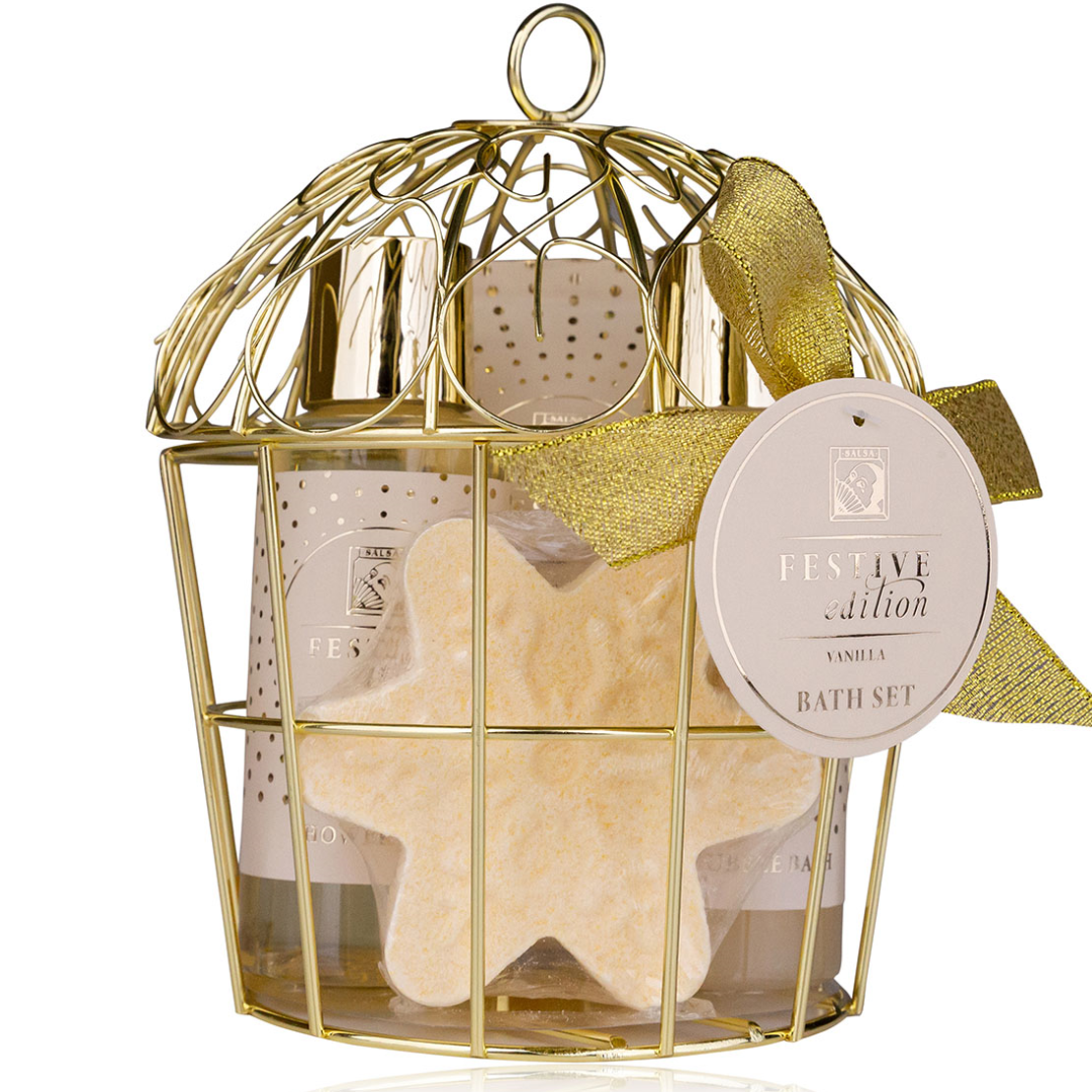 🎁 Bath Set FESTIVE EDITION – Vanilla ✨