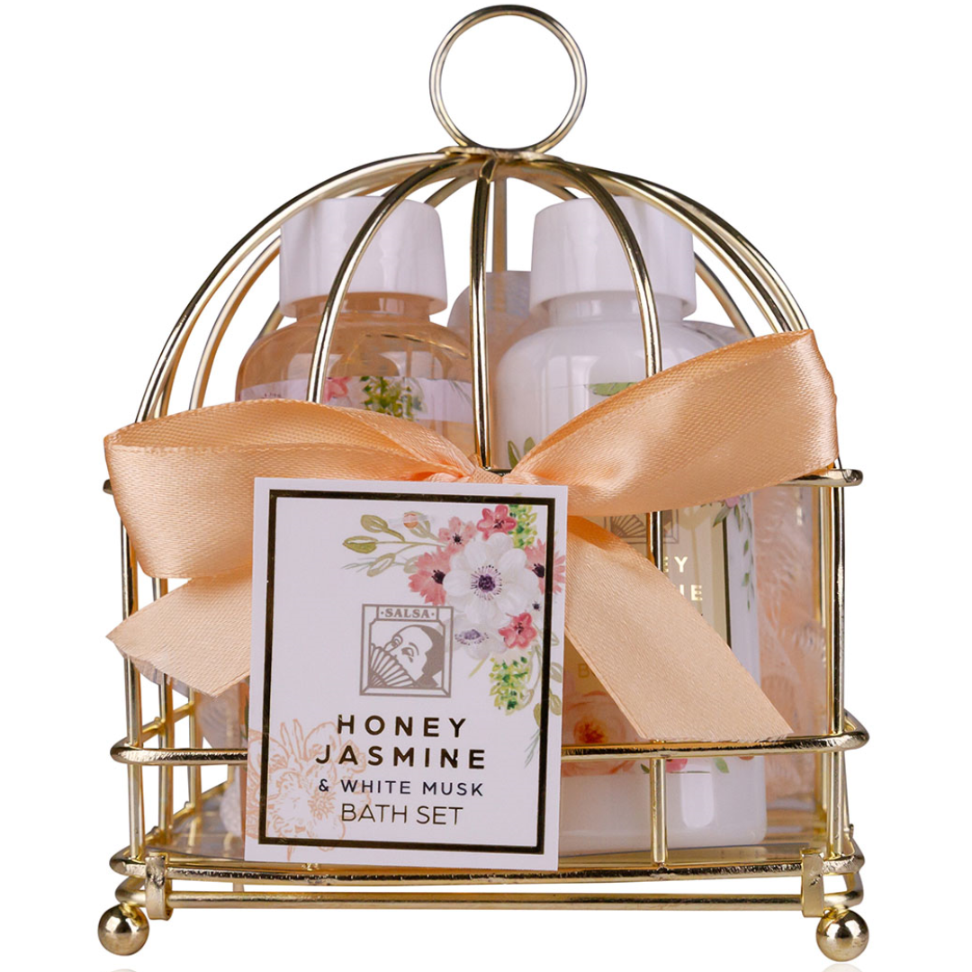 🌼 Bath Set HONEY JASMINE – Honey Jasmine & White Musk 🍯✨