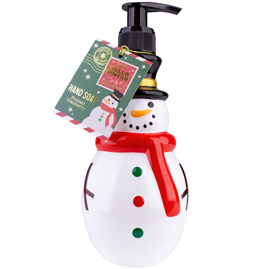 ⛄ Hand Soap SNOWMAN – Frosted Cranberry 🎄