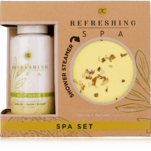 🍋 Accentra Wellness Set – REFRESHING SPA με Shower Steamer 🌿