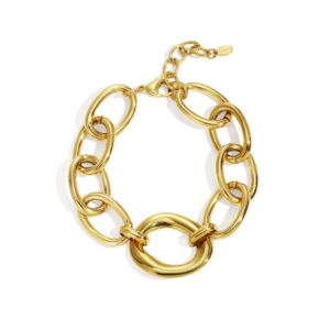 Stainless Steel Chain Bracelet: Ο Δυναμισμός της Χρυσής Αλυσίδας! 💫