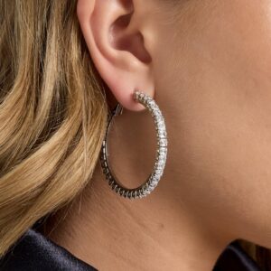 Copper Hoop Earrings: Η Λάμψη των Ζιργκόν! 💎