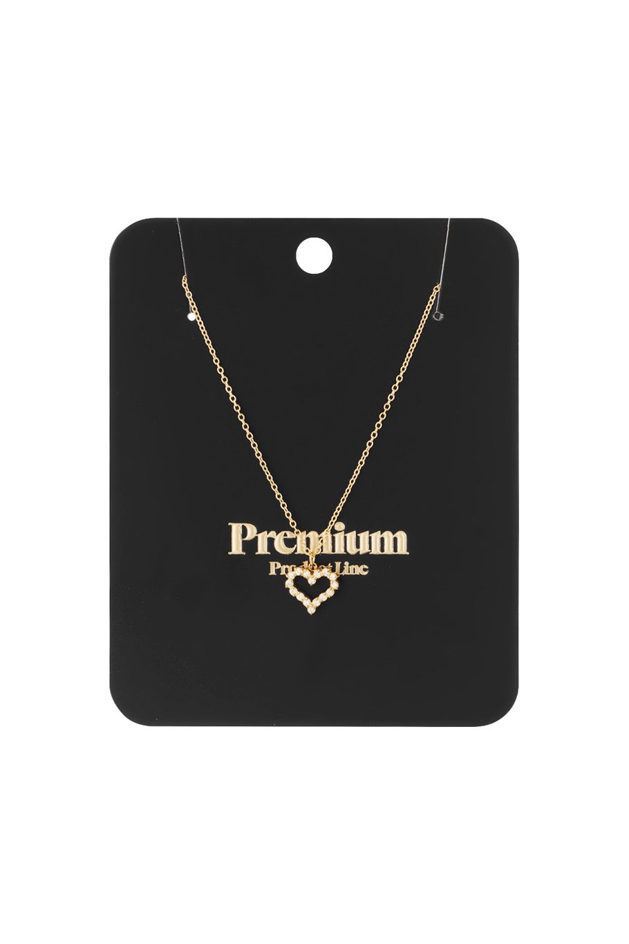 Rhinestone Heart Necklace - Image 2