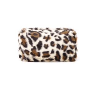 Soft Leopard Makeup Bag-Μπεζ (Beige)