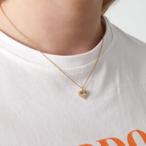 Rhinestone Heart Necklace