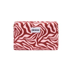 Makeup Bag Mixed Color-Wine Red
