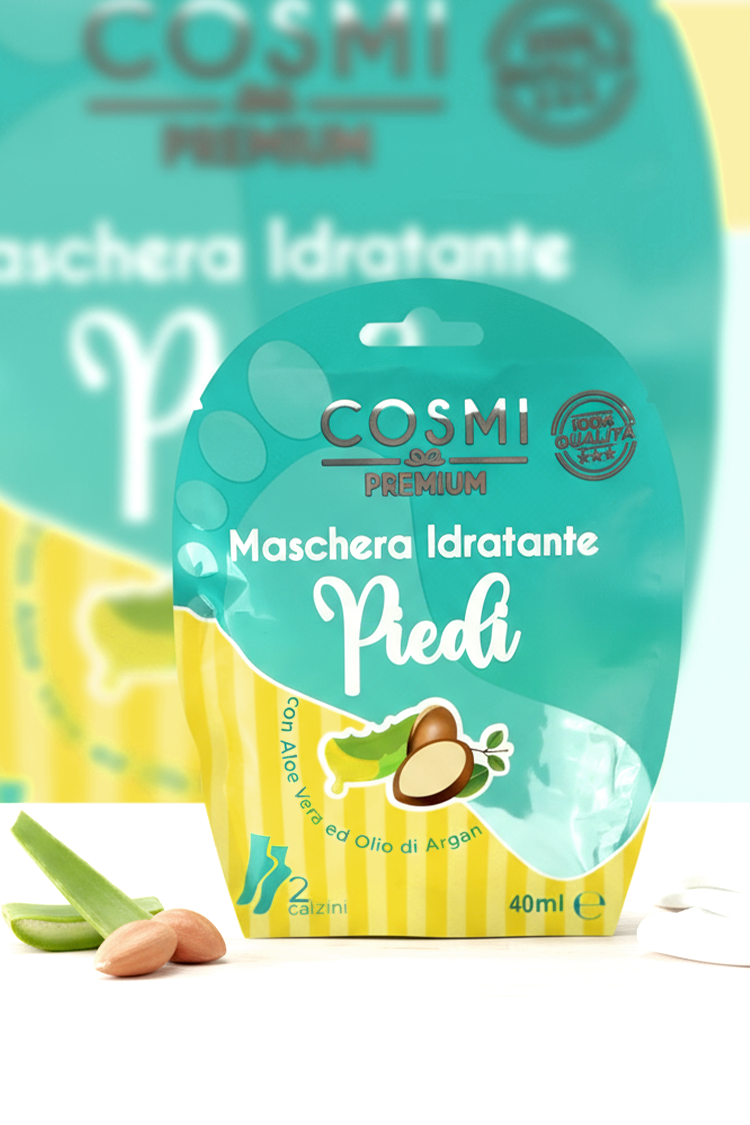 COSMI Aloe Vera&Olio di Argan – Ενυδατική Μάσκα Ποδιών σε Κάλτσα - Image 4