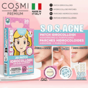 S.O.S. ACNE HYDROCOLLOID PATCHES – Αυτοκόλλητα κατά της Ακμής (20τμχ)